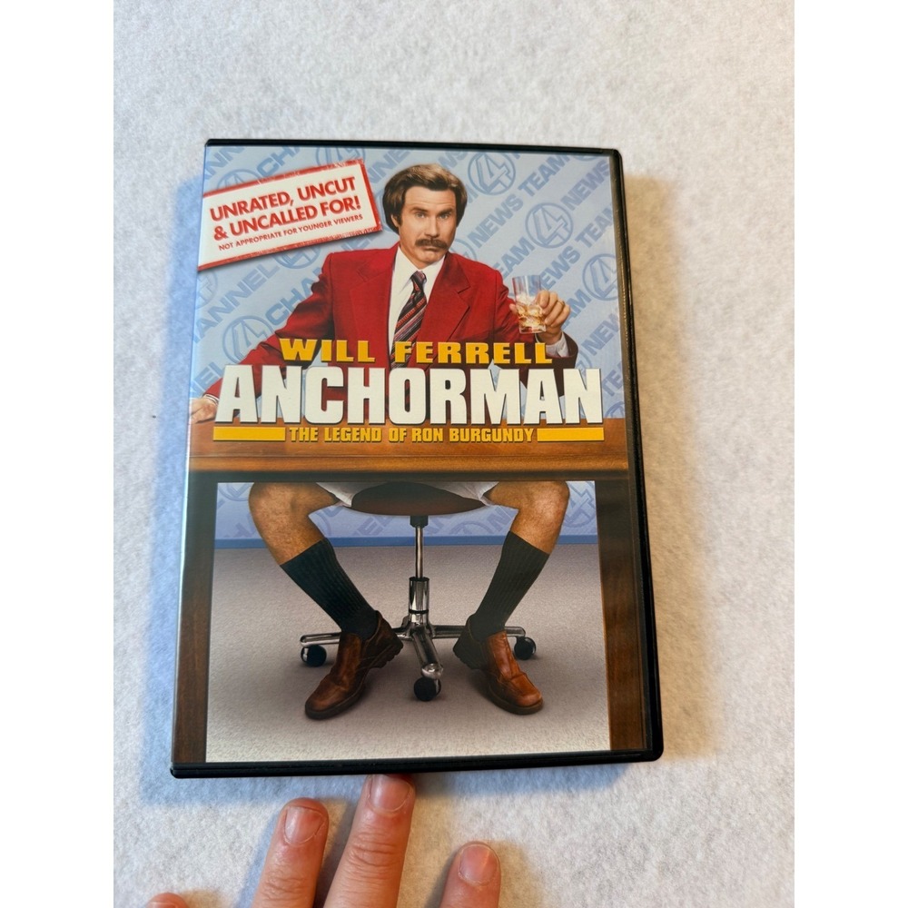 Anchorman The Legend of Ron Burgundy DVD‎ Unrated Uncut Will Ferrell Comedy